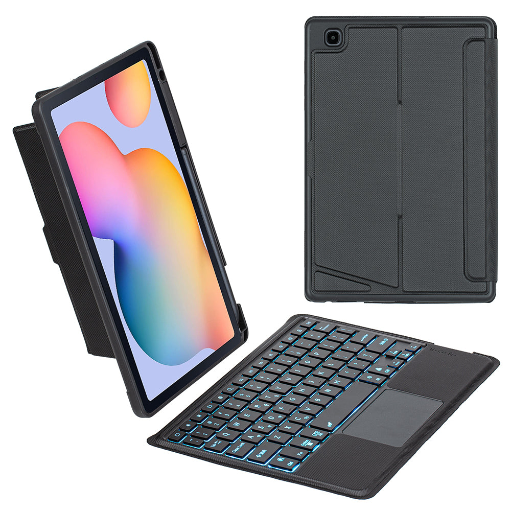 TA08B-AS for Samsung Galaxy Tab S6 Lite / S6 Lite (2022) Removable Bluetooth Keyboard Leather Tablet Case Stand with Pen Holder TA08B-AS for Samsung Galaxy Tab S6 Lite / S6 Lite (2022) Removable Bluetooth Keyboard Leather Tablet Case Stand with Pen Holder